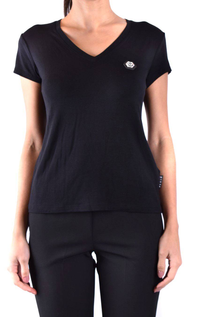 PHILIPP PLEIN  T-Shirt Nera in Cotone Philipp Plein Donna Convenienza