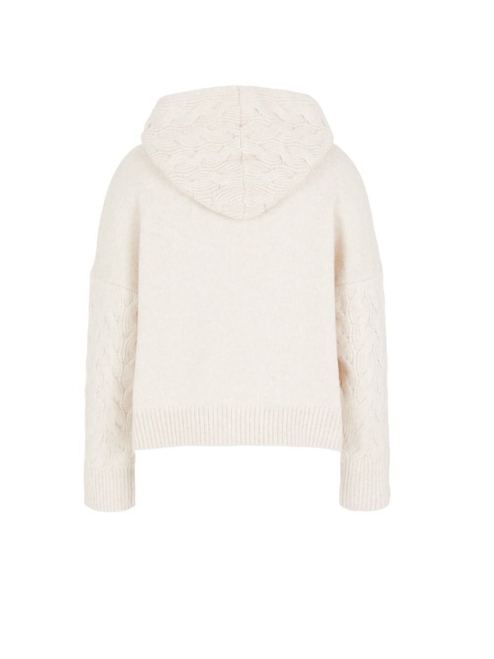 ARMANI EXCHANGE  Felpa con Cappuccio Beige e Treccia Armani Exchange In Vendita