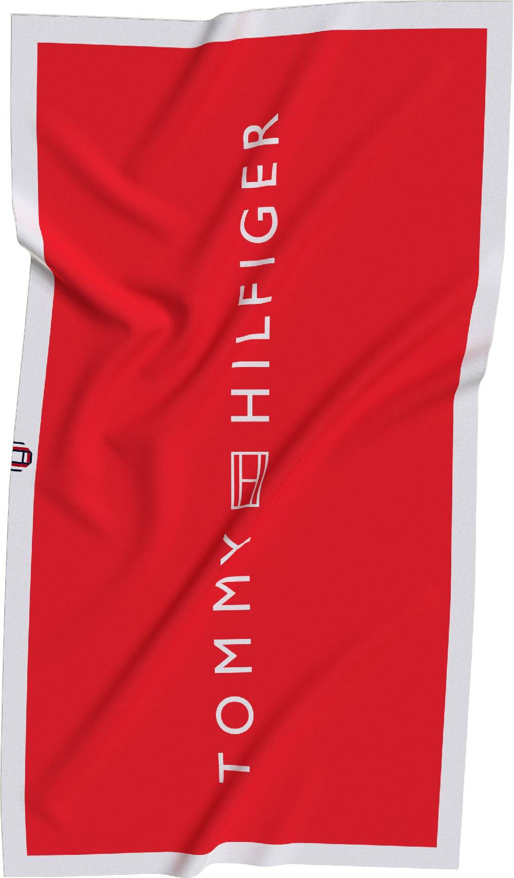 TOMMY HILFIGER  Telo Mare Rosso in Cotone Tommy Hilfiger Vendita Economica