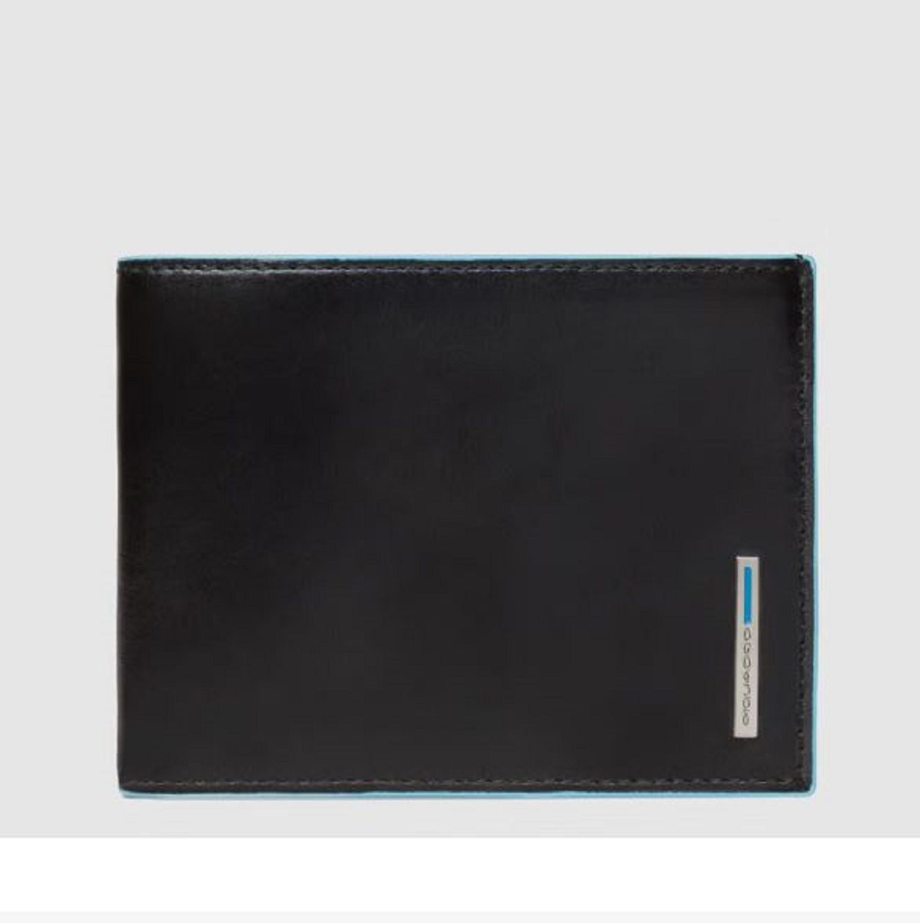 PIQUADRO  Portafoglio Uomo Piquadro Nero in Pelle RFID Vendite Flash