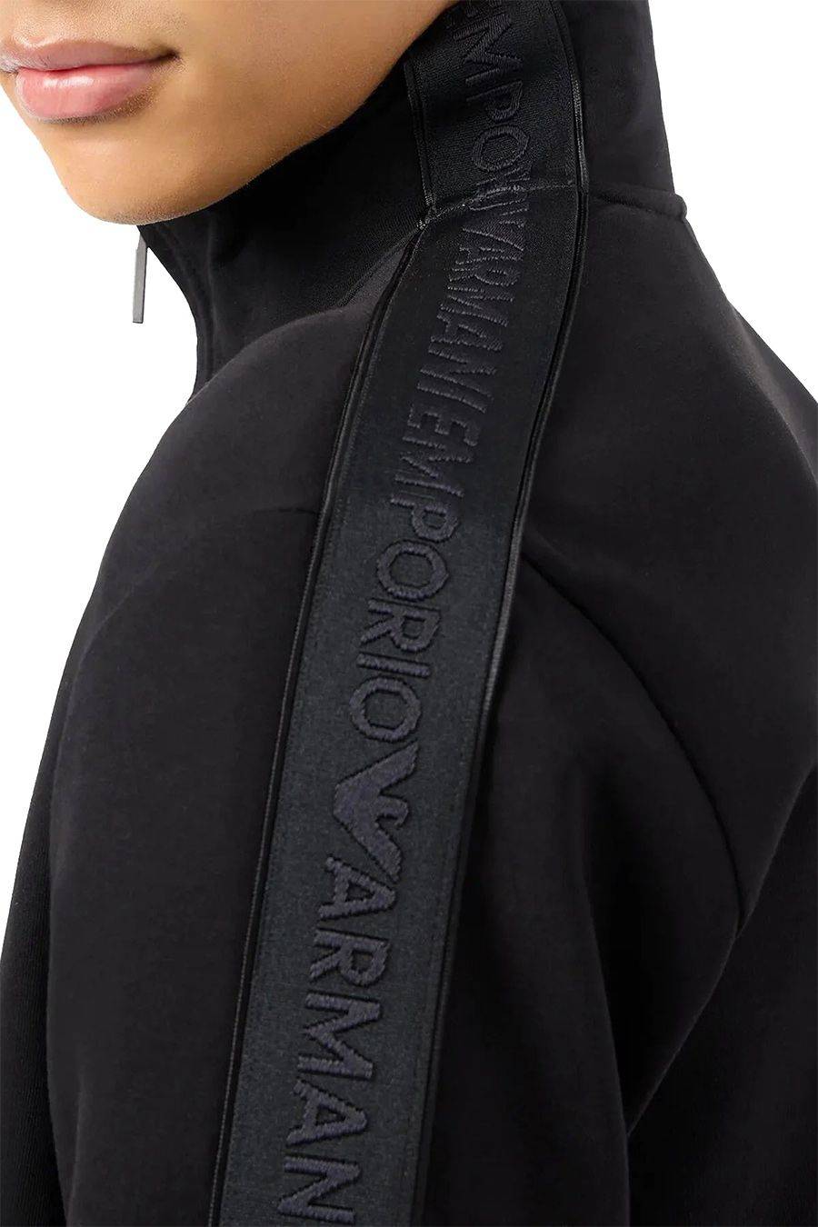 EMPORIO ARMANI  Felpa Uomo Emporio Armani Cotone Misto Nero 3D1M69 1JHSZ0999 Negozio
