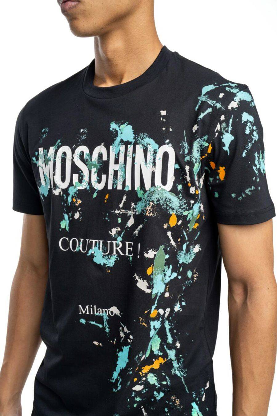 MOSCHINO  T-Shirt Cotone Nero Uomo Moschino A0712 Negozio online di fabbrica