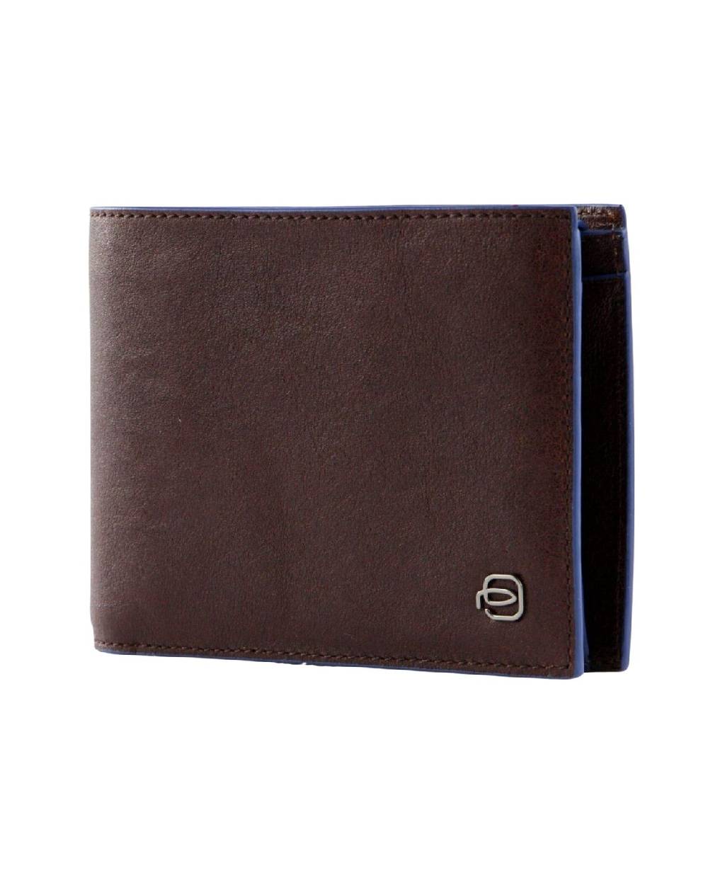 PIQUADRO  Portafoglio Piquadro in Pelle Marrone Scuro Uomo Flash Sale