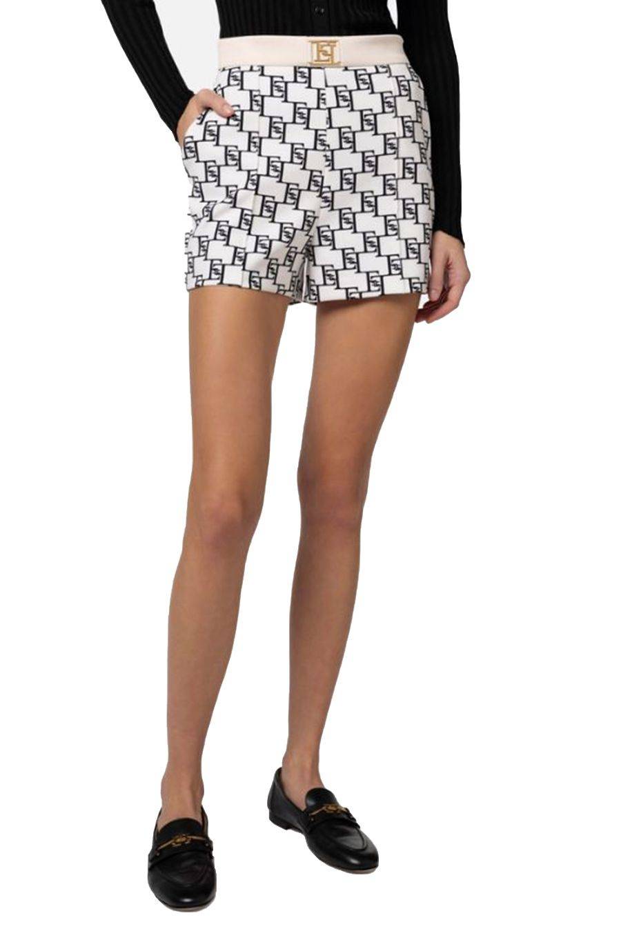 ELISABETTA FRANCHI  Pantaloni Donna Elisabetta Franchi Poliestere Multicolor Offerta esclusiva