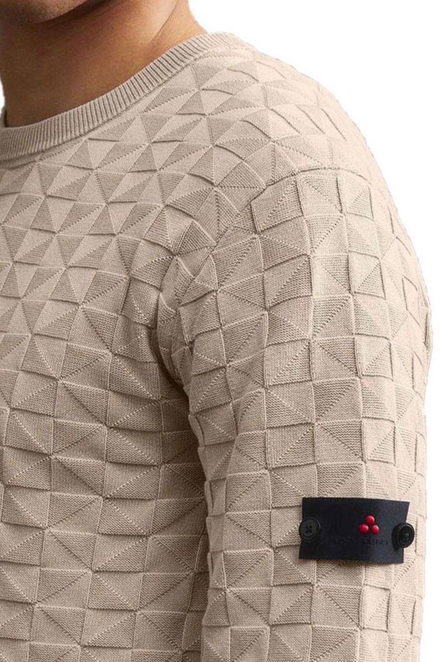 PEUTEREY  Maglione in Cotone Beige da Uomo - Peuterey PEU5192 Vendite stagionali