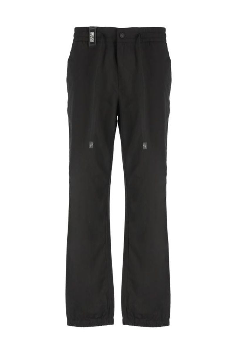 VERSACE JEANS COUTURE  Pantaloni Uomo Versace Jeans Couture in Cotone Nero Black Friday