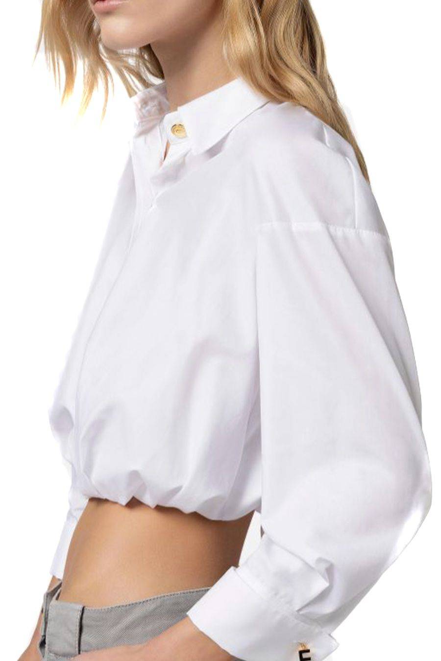 ELISABETTA FRANCHI  Camicia Bianca in Cotone di Elisabetta Franchi per Donna Offerta Anniversario