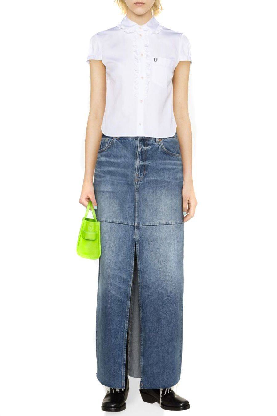 DSQUARED2  Camicia Bianca in Cotone DSQUARED2 da Donna - S75DL0874 Online Outlet