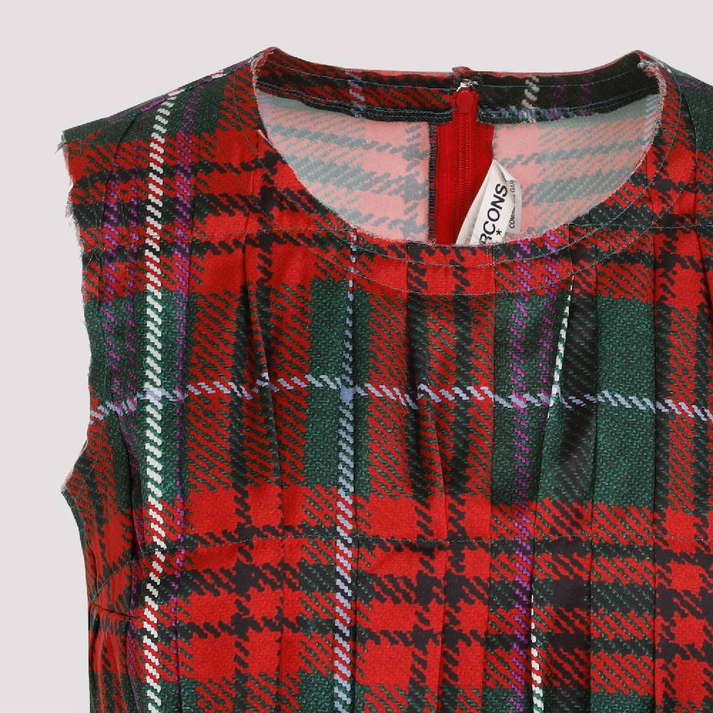COMME DES GARÇONS  Top Senza Maniche Pieghe Tartan Comme Des Garçons Offerte speciali