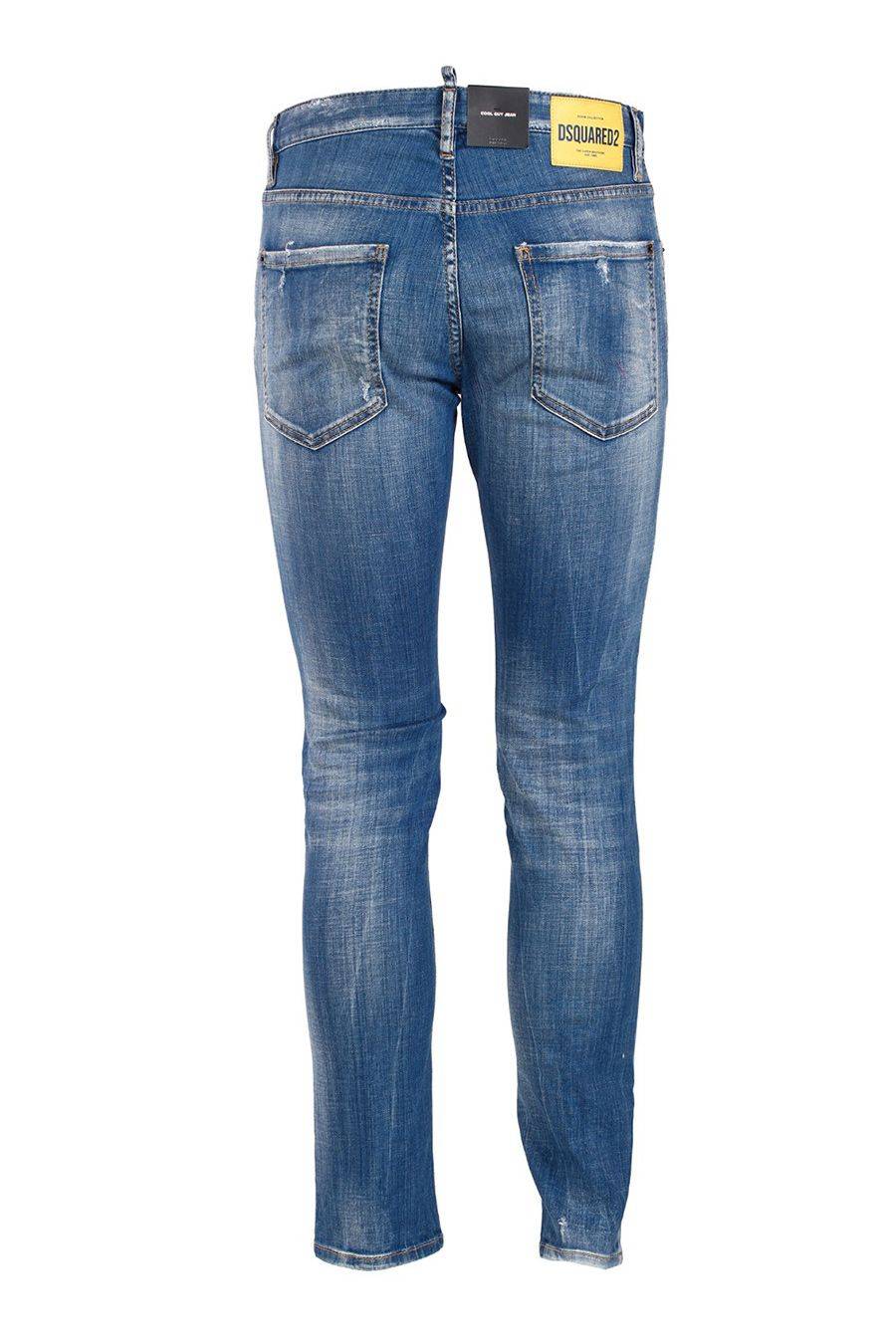 DSQUARED2  Jeans Slim Fit Blu in Cotone Elasticizzato DSQUARED2 da Uomo Super Saving Price