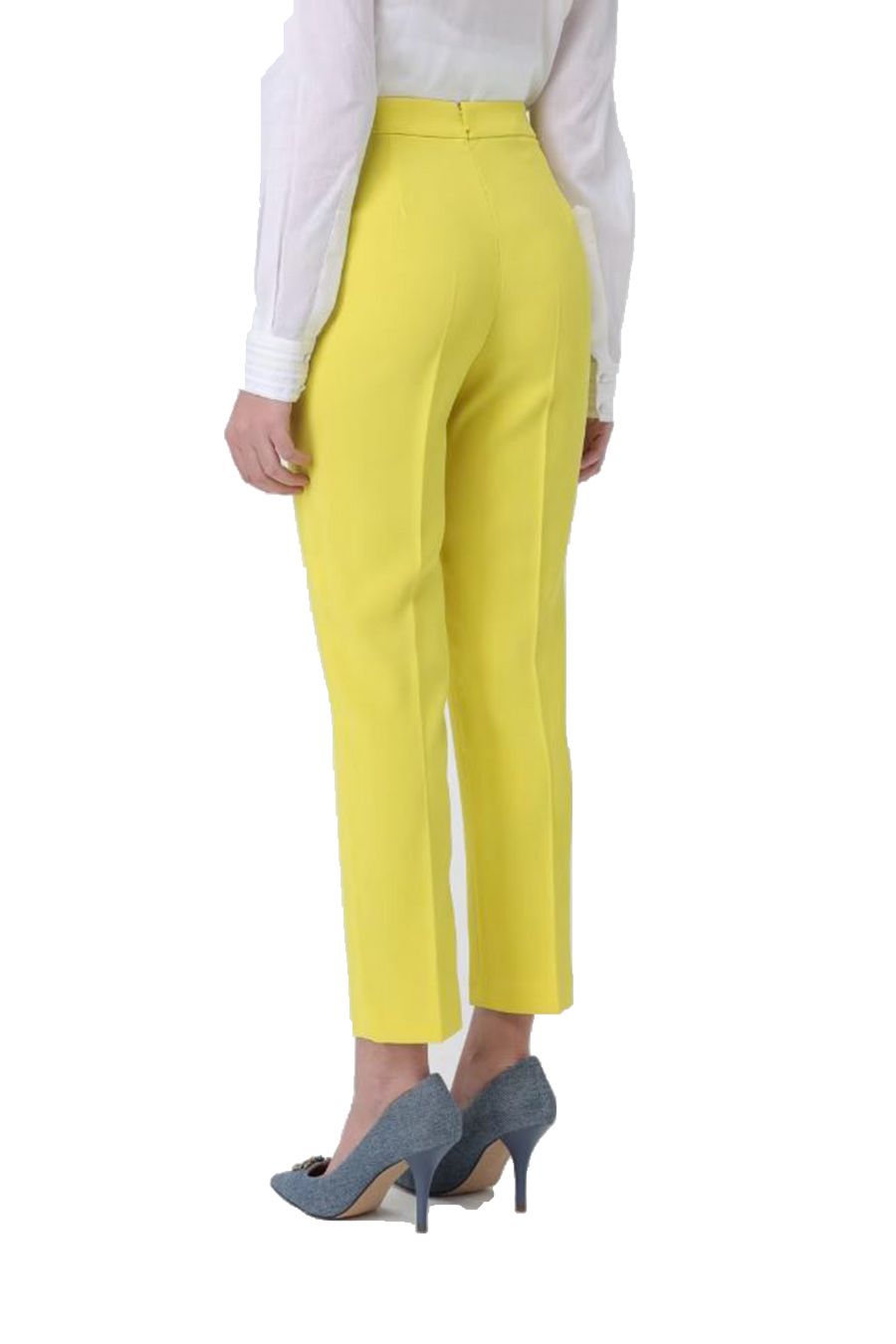 PINKO  Pantaloni Gialli da Donna PINKO - Mix di Acetato e Poliestere Offerta settimanale