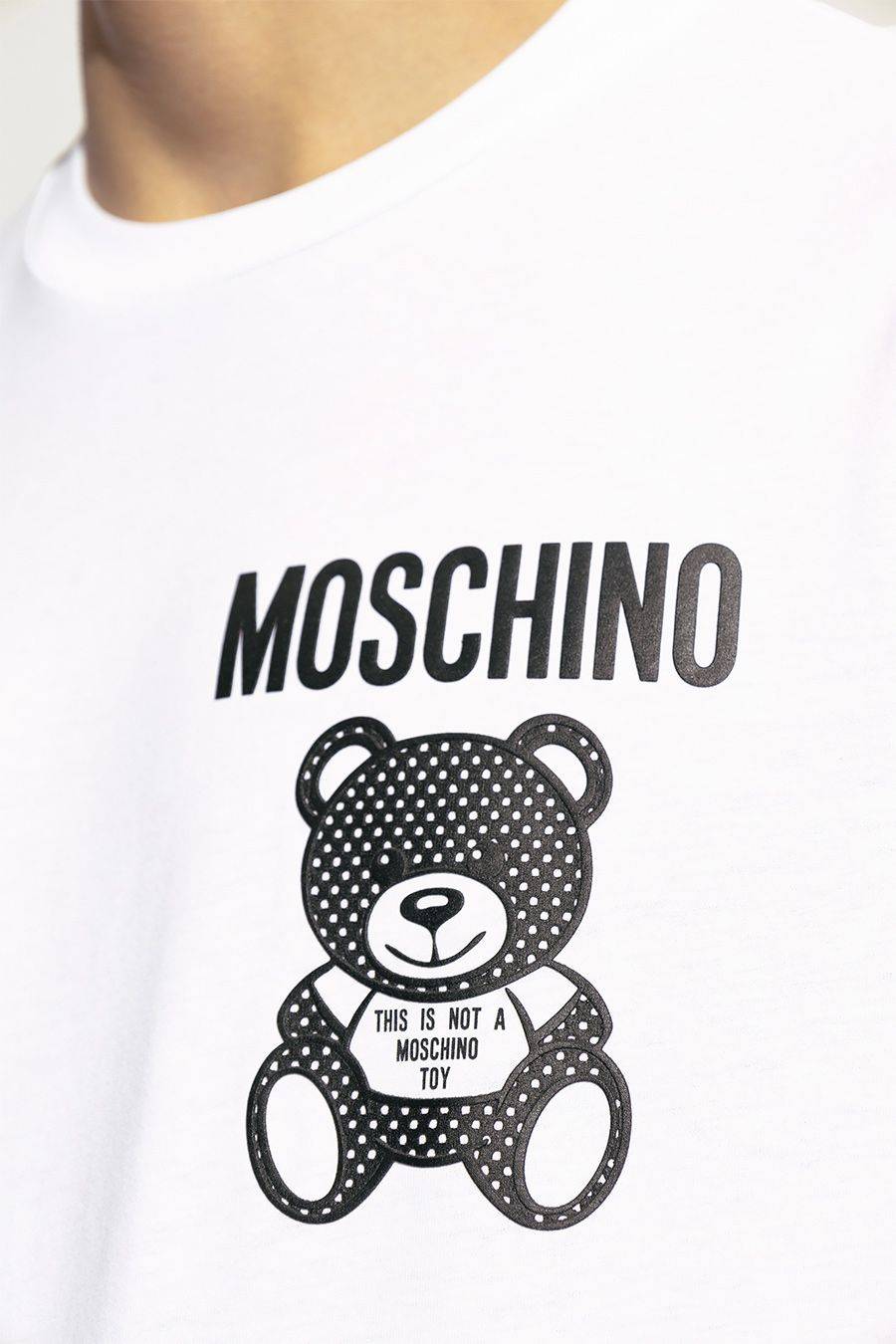 MOSCHINO  T-Shirt Cotone Bianco Moschino V0729 20411001 Uomo Ritorno libero
