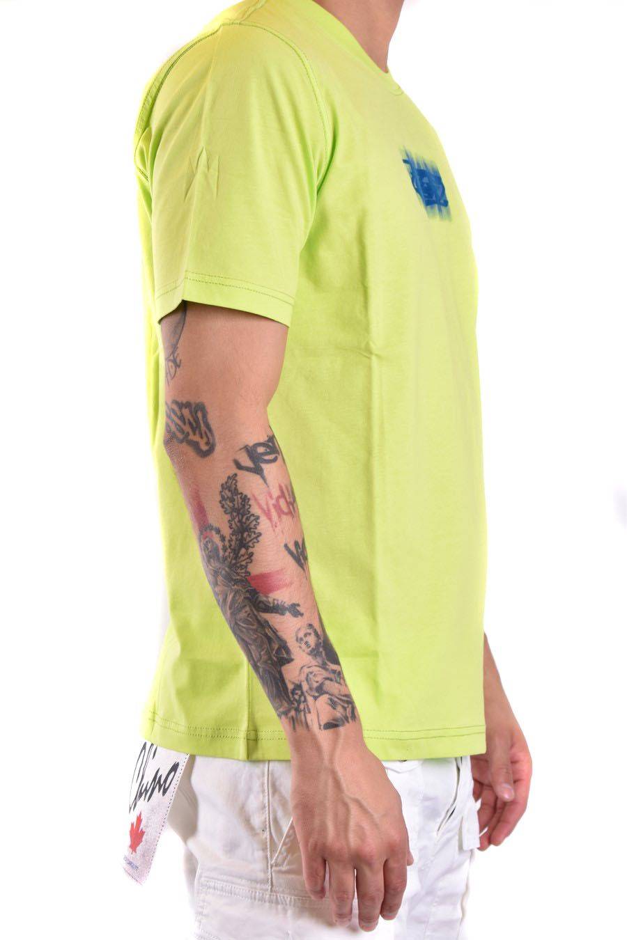 DIESEL  T-Shirt di Cotone Gialla Uomo Diesel A12271 0GRAI5KB Rilascio limitato