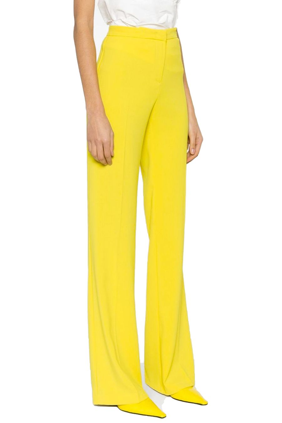 PINKO  Pantaloni Gialli Elastici in Viscosa da Donna PINKO Latest stili