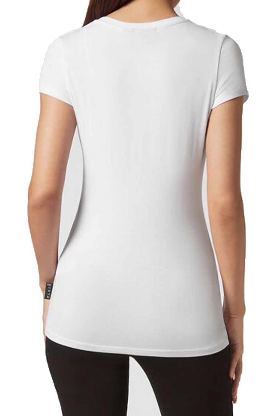 PHILIPP PLEIN  T-Shirt Bianca in Cotone da Donna PHILIPP PLEIN Fino al 60% di sconto