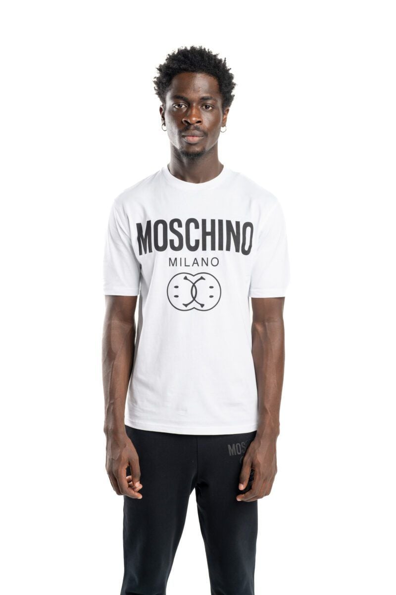 MOSCHINO  T-Shirt Moschino Bianca Uomo in Cotone 100% J0725 Only for today