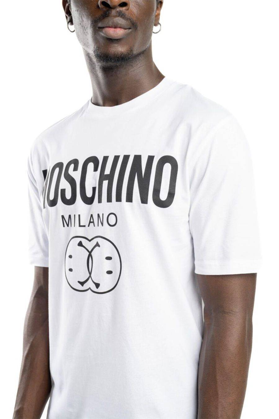 MOSCHINO  T-Shirt Moschino Bianca Uomo in Cotone 100% J0725 Only for today