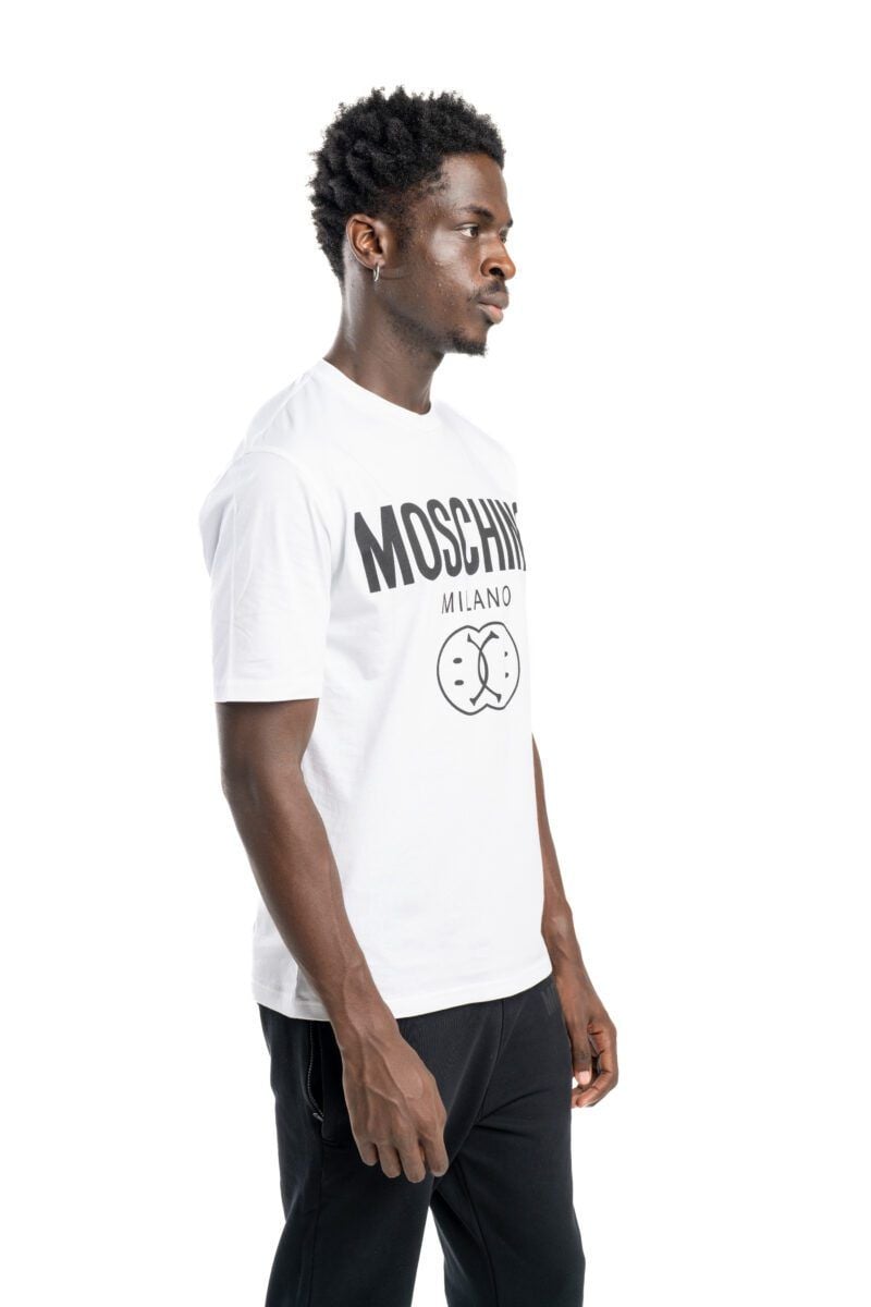 MOSCHINO  T-Shirt Moschino Bianca Uomo in Cotone 100% J0725 Only for today
