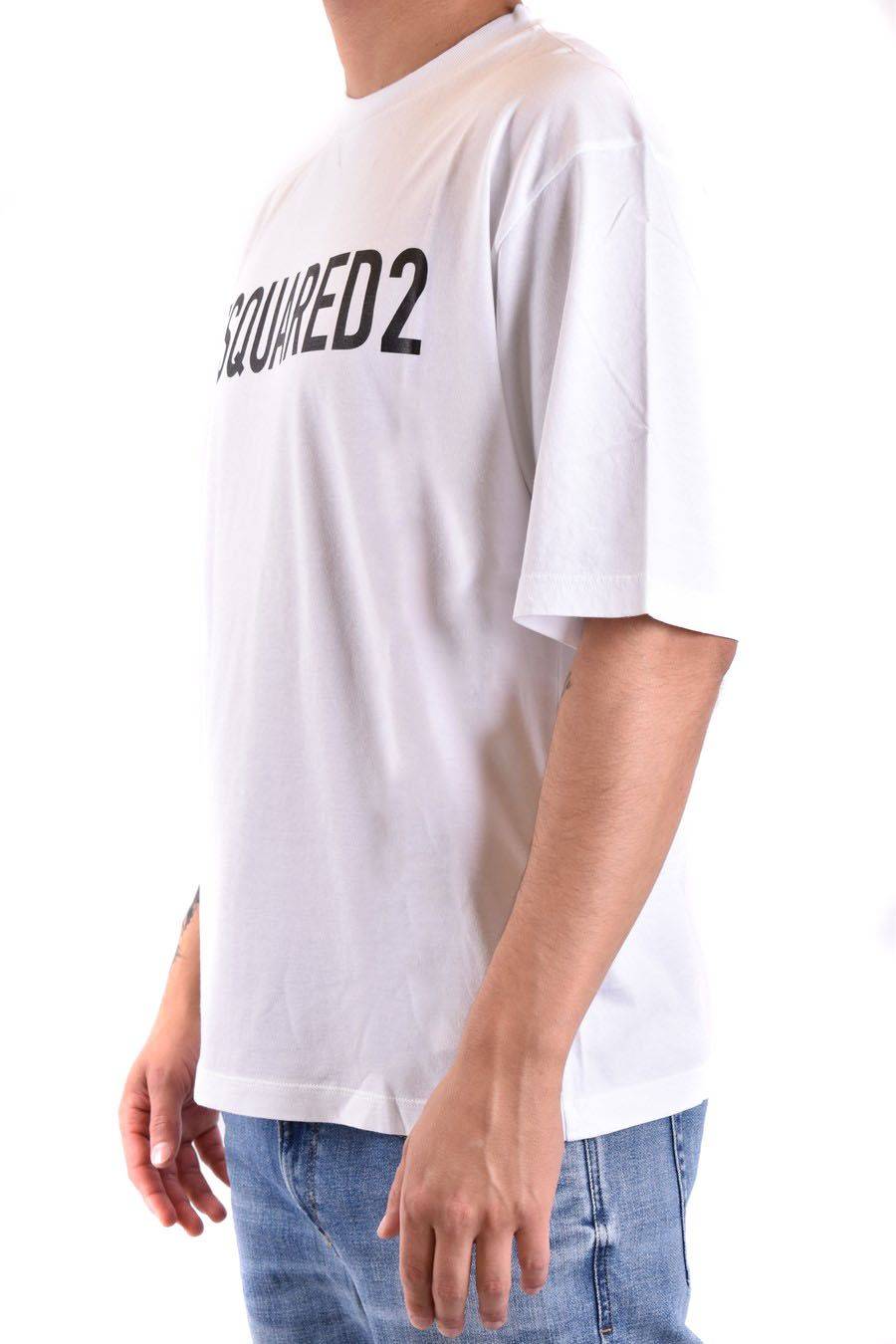 DSQUARED2  T-Shirt Uomo DSQUARED2 Cotone Bianco Trasporto libero internazionale