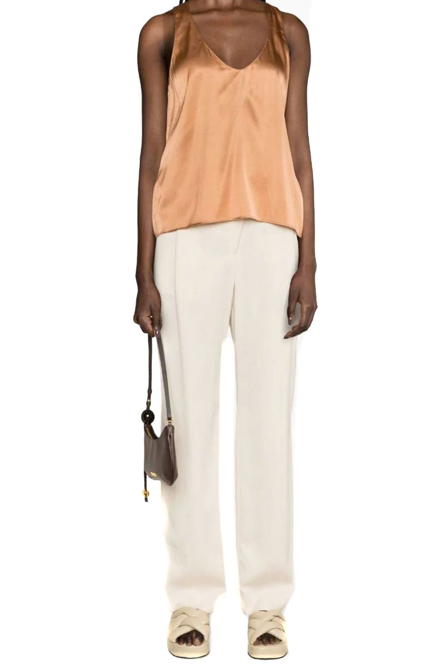 PINKO  Top Donna PINKO in Misto Seta Marrone - 103028A1RIL44 Limitato a 3 giorni