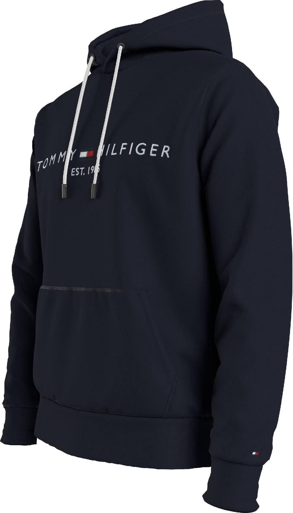 TOMMY HILFIGER  Felpa con Cappuccio Blu in Cotone Biologico Tommy Hilfiger Uomo Esporta salva