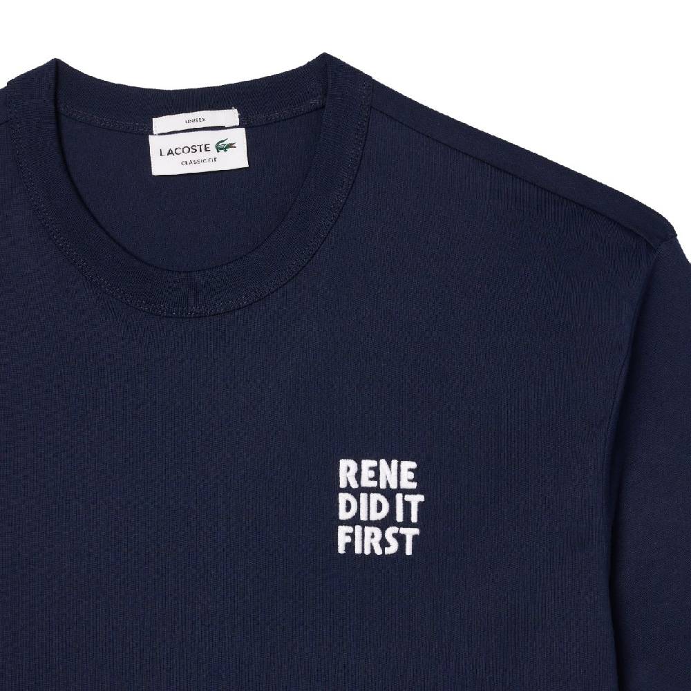 LACOSTE  T-Shirt Lacoste Blu in Cotone da Uomo 50% di sconto per tempo limitato