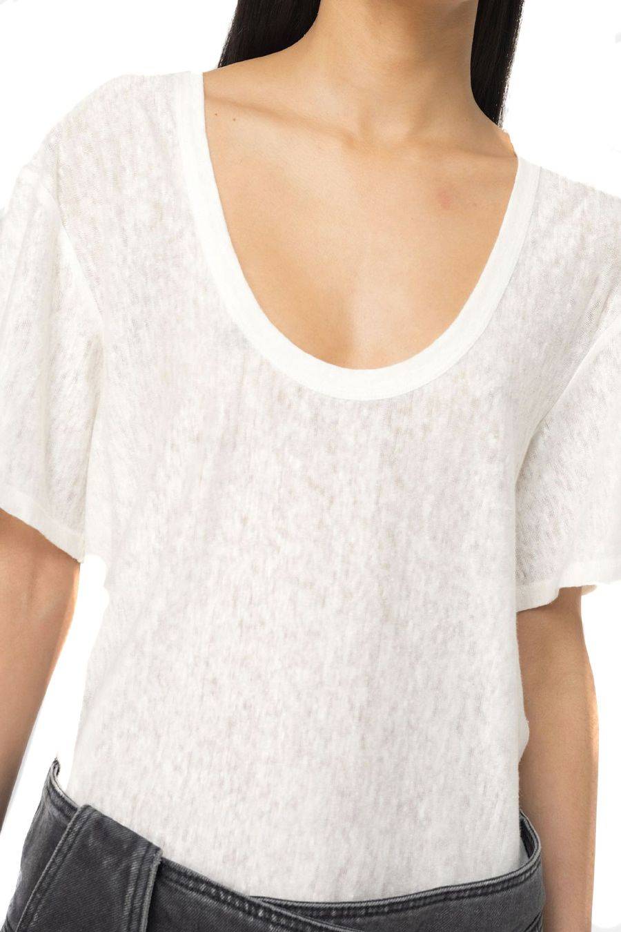 PINKO  Maglietta Viscosa Bianca PINKO da Donna Sconti questo mese