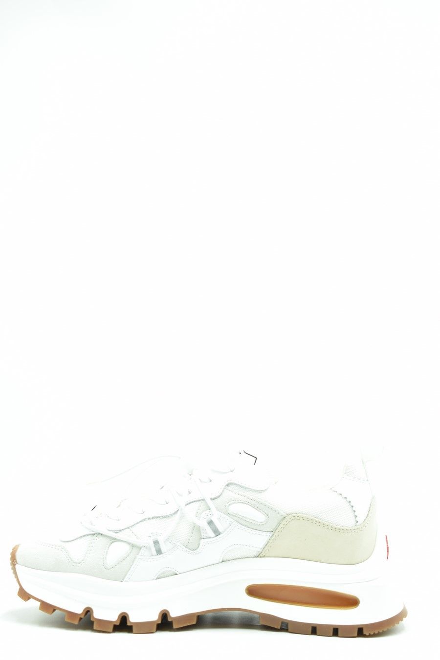 DSQUARED2  Sneakers Donna DSQUARED2 in Pelle Bianca Italia