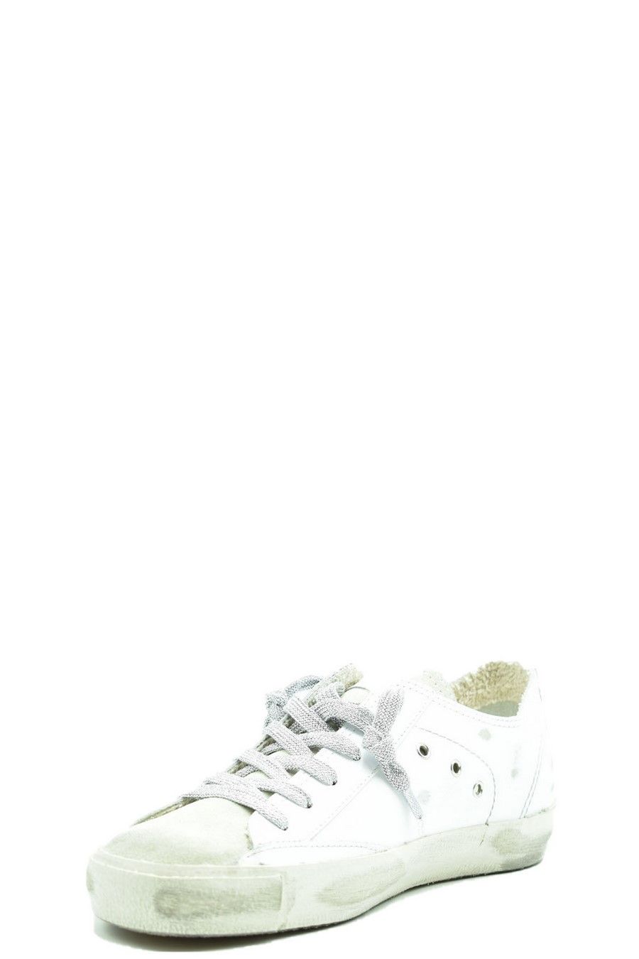 PHILIPPE MODEL  Sneakers in Pelle Bianca Philippe Model Donna PRLDVC01 In Linea