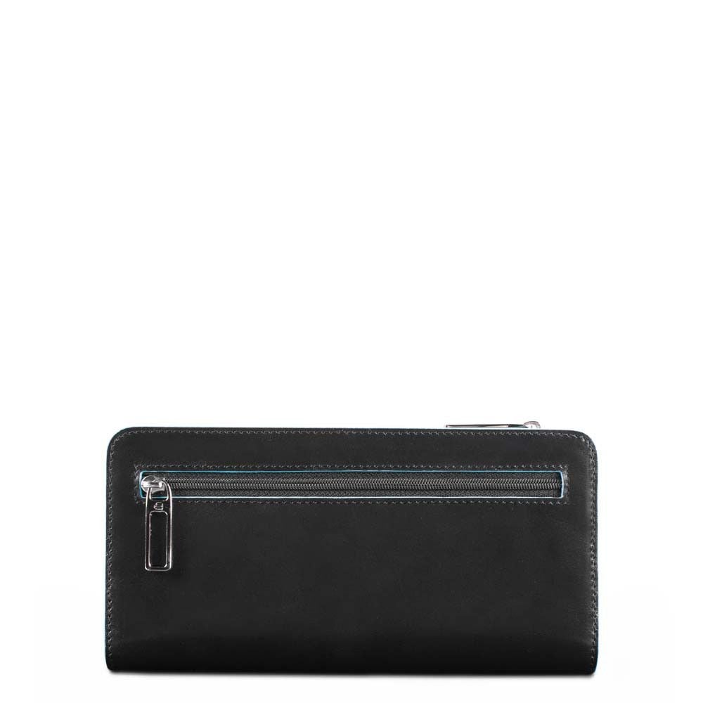 PIQUADRO  Portafoglio Pelle Nero Piquadro da Donna - Accessorio Elegante con Porta Carte Spedizione Gratuita