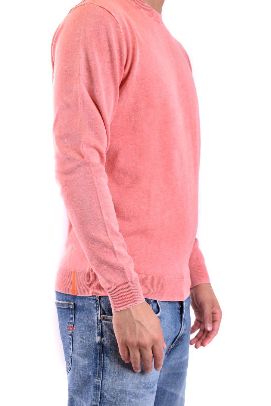 RRD - ROBERTO RICCI DESIGNS  Maglione in Cotone da Uomo RRD - Arancione Pezzi Unici