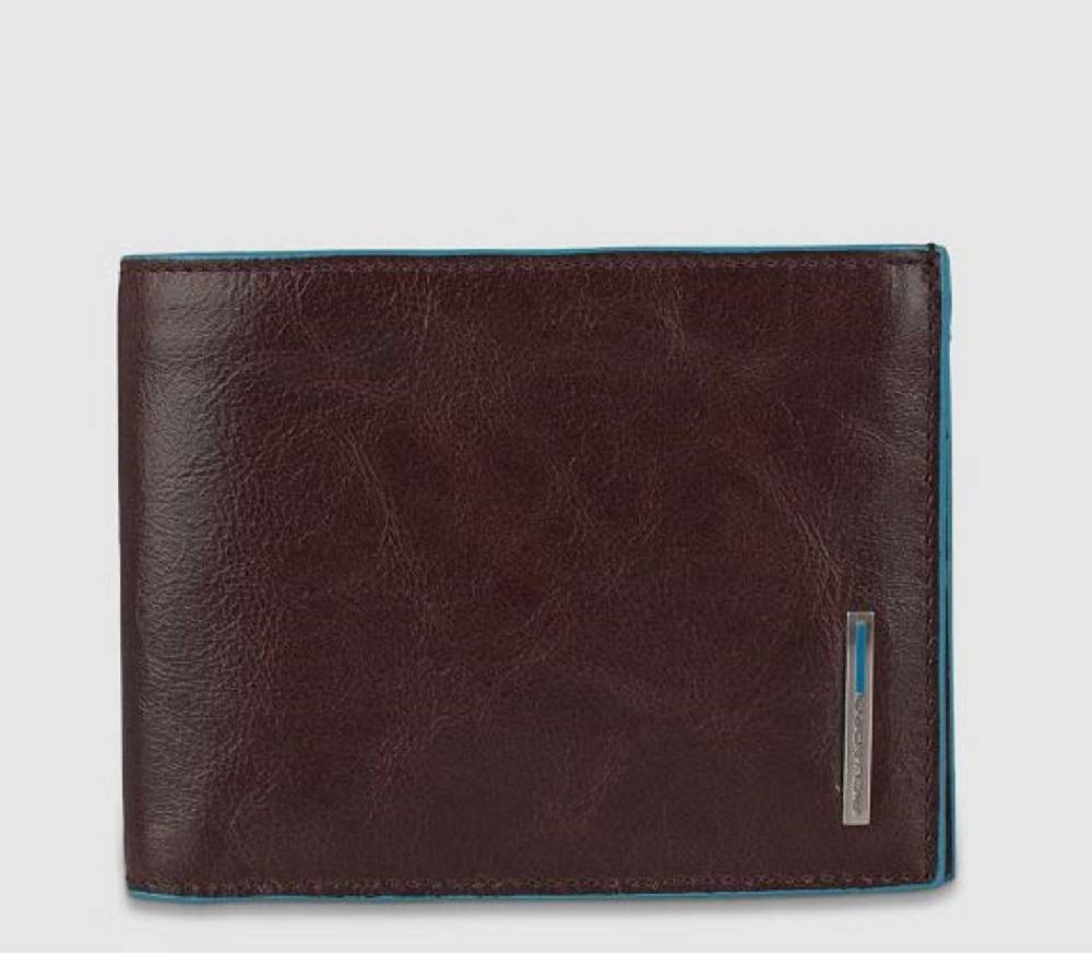 PIQUADRO  Portafoglio Pelle Marrone Piquadro RFID Presa
