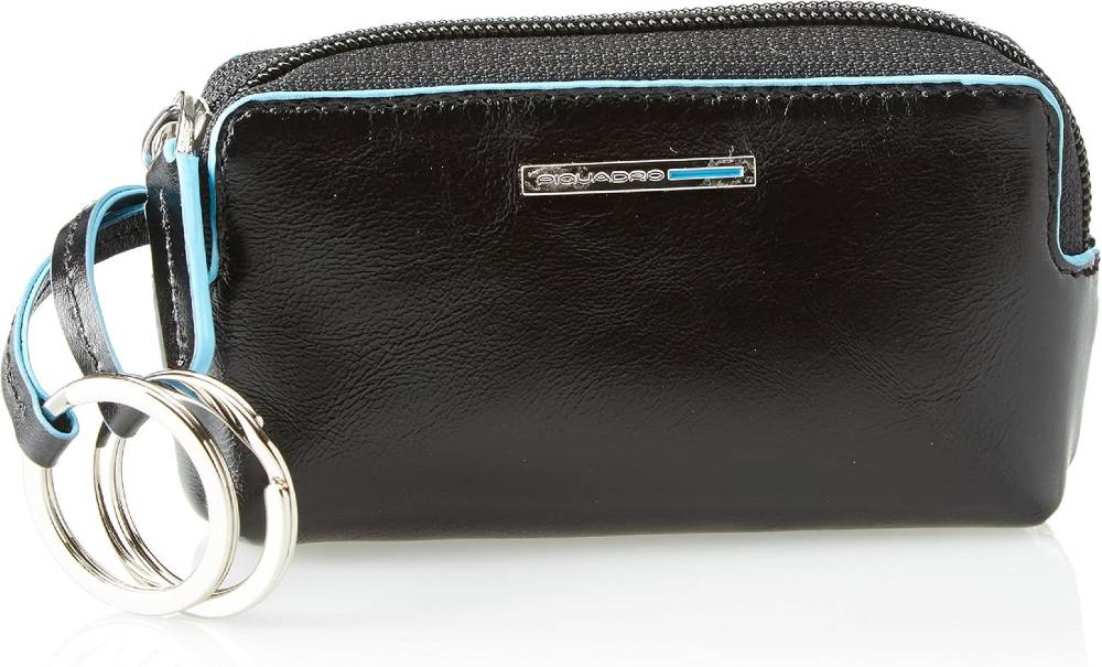 PIQUADRO  Portachiavi Unisex in Pelle Nera Piquadro Sconto