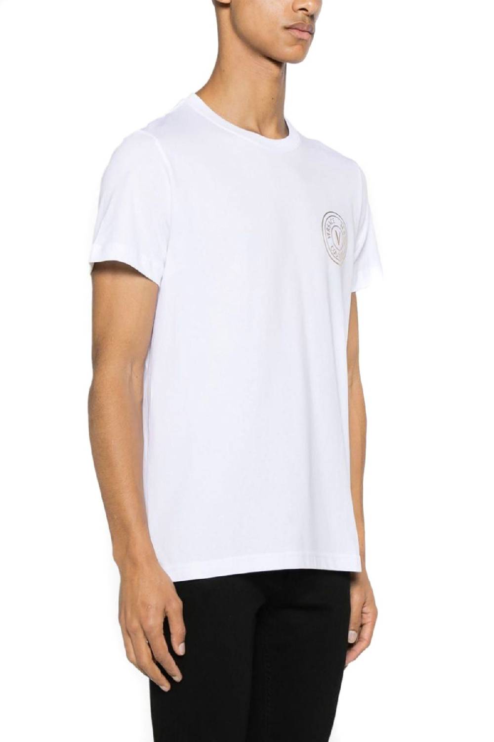 VERSACE JEANS COUTURE  T-Shirt Uomo Cotone Bianco Versace Jeans Couture Economico