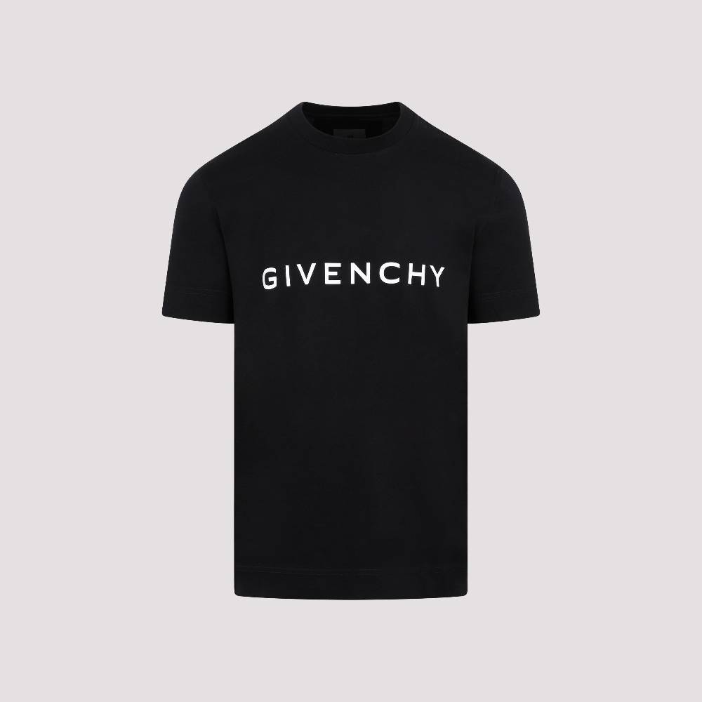 GIVENCHY  T-Shirt Logo Cotone Nero Givenchy Uomo Hotsell