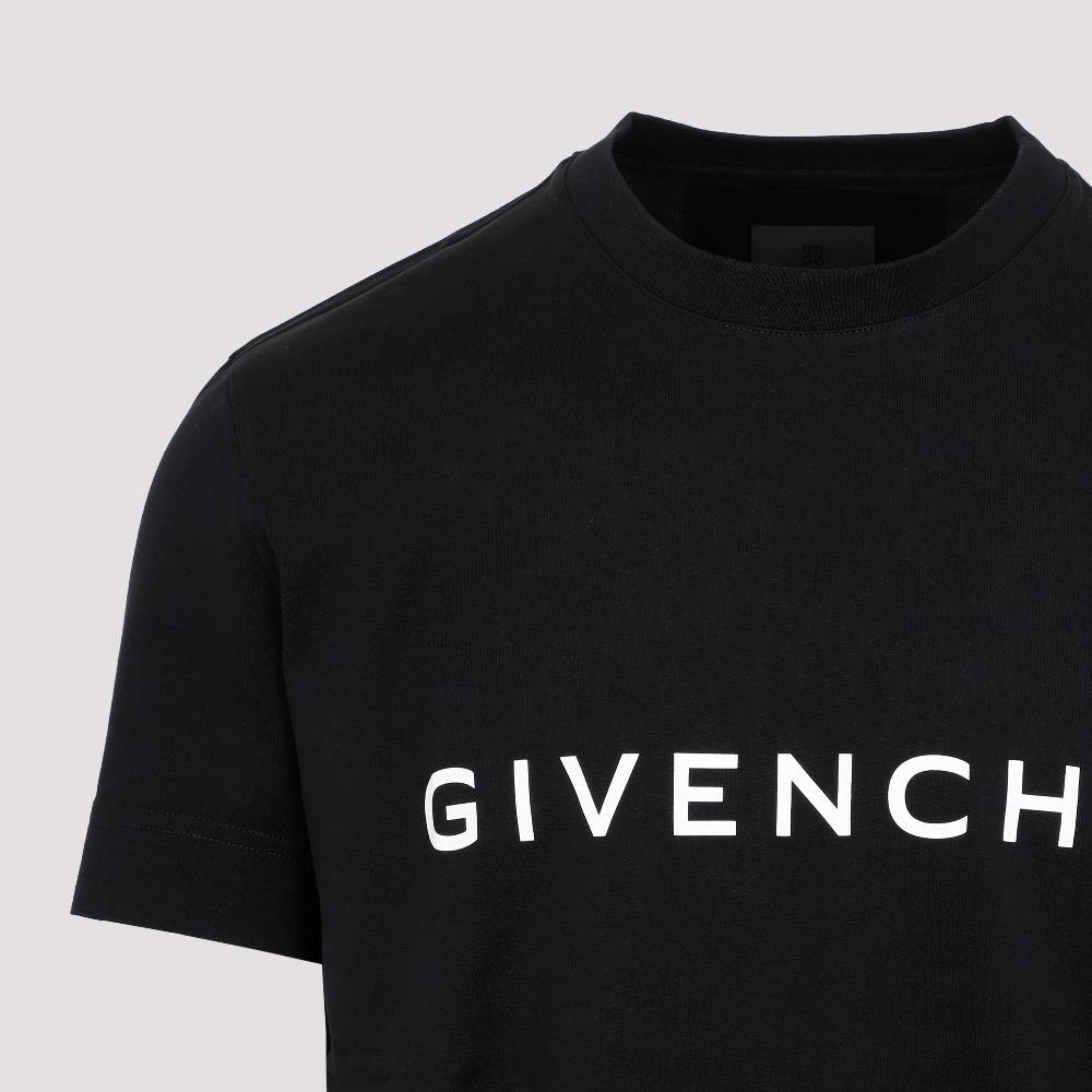 GIVENCHY  T-Shirt Logo Cotone Nero Givenchy Uomo Hotsell