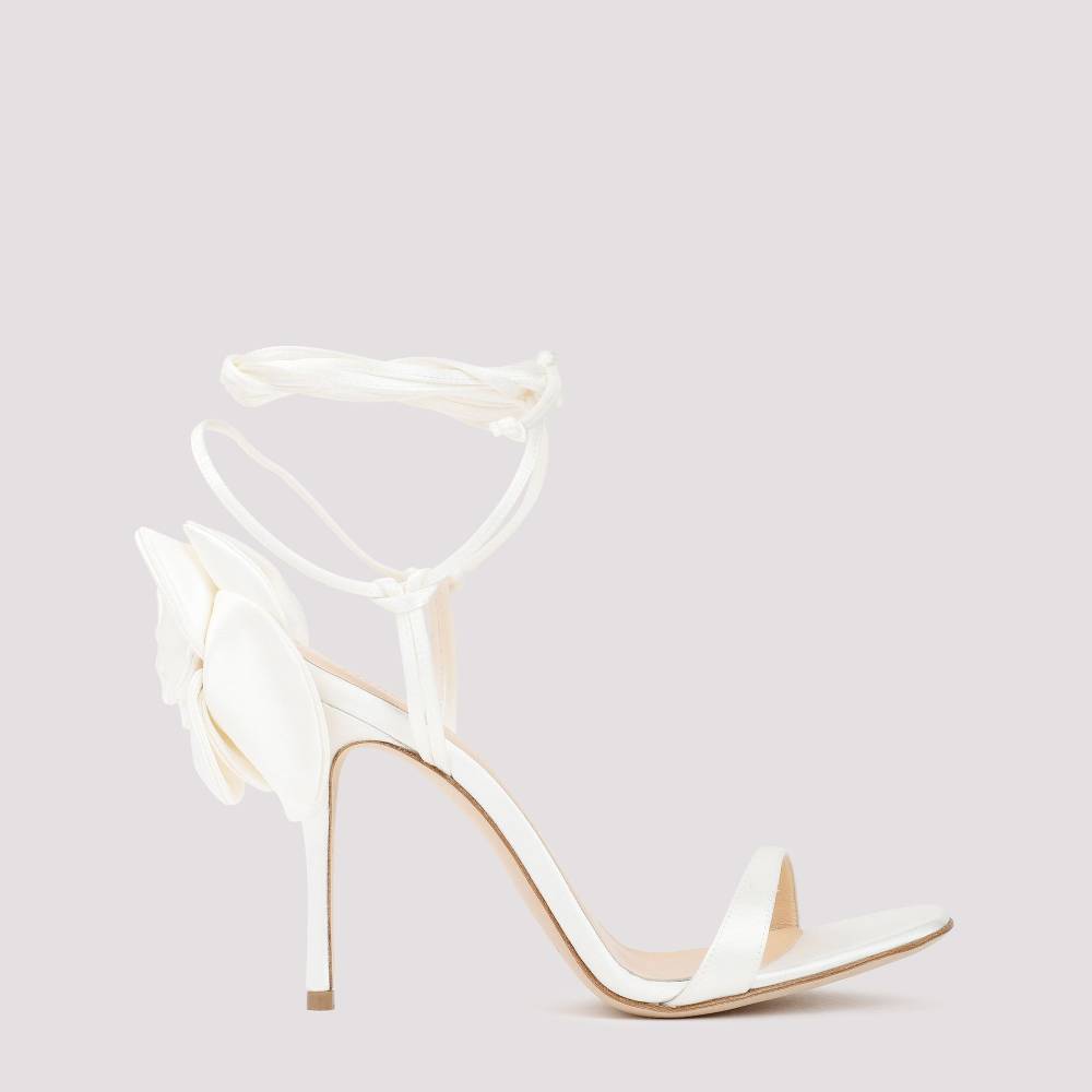 MAGDA BUTRYM  Décolleté Avorio Magda Butrym in Misto Seta con Tacco Stiletto Vendite Flash
