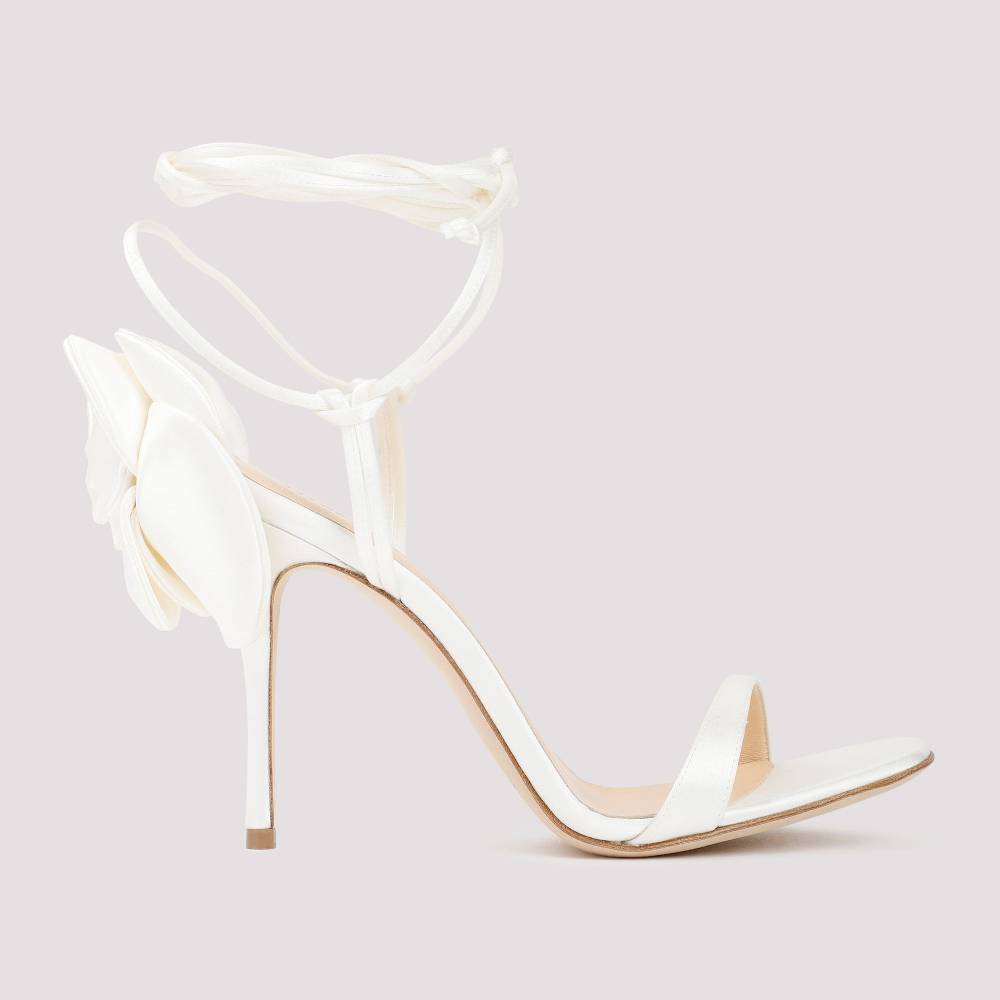 MAGDA BUTRYM  Décolleté Avorio Magda Butrym in Misto Seta con Tacco Stiletto Vendite Flash