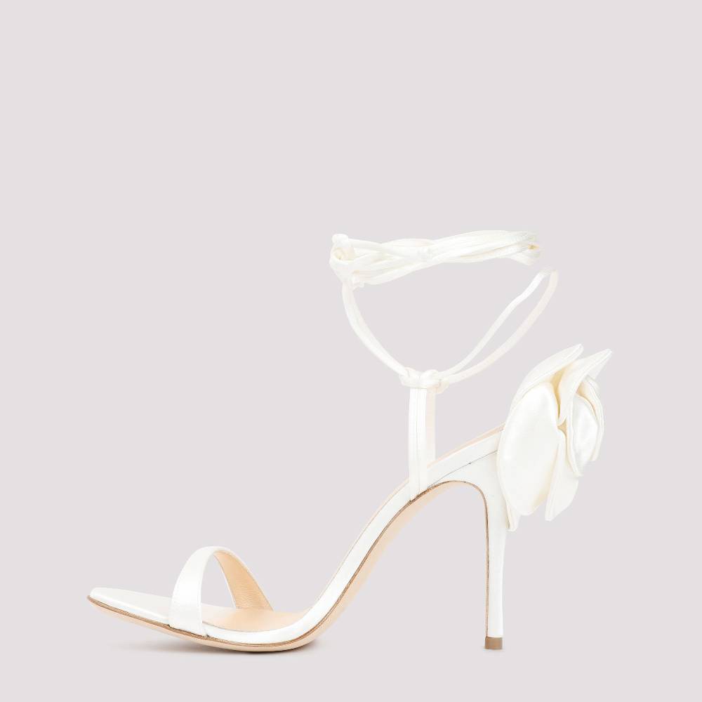 MAGDA BUTRYM  Décolleté Avorio Magda Butrym in Misto Seta con Tacco Stiletto Vendite Flash