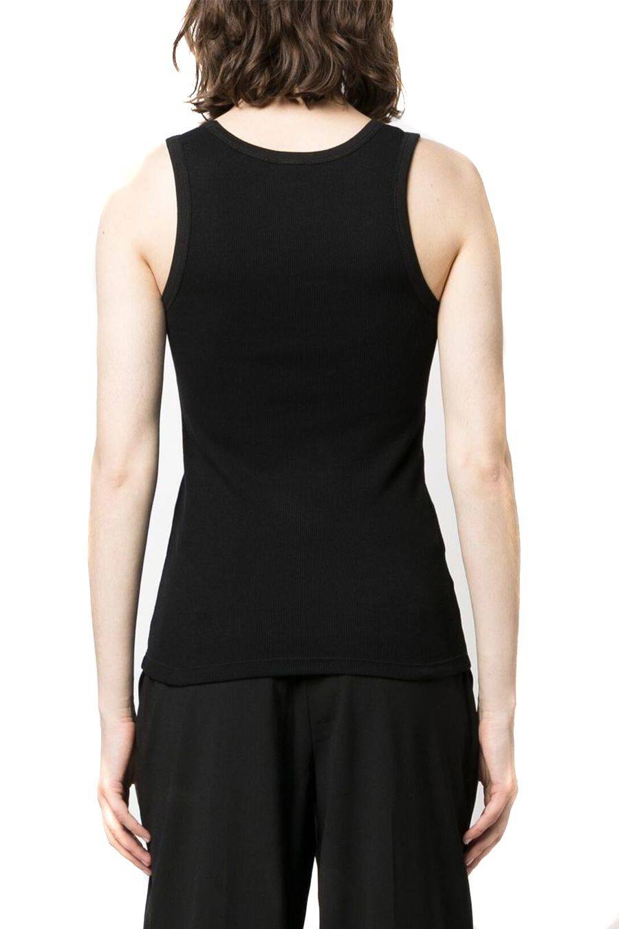 PINKO  Top Elasticizzato in Cotone Nero PINKO Donna Negozio