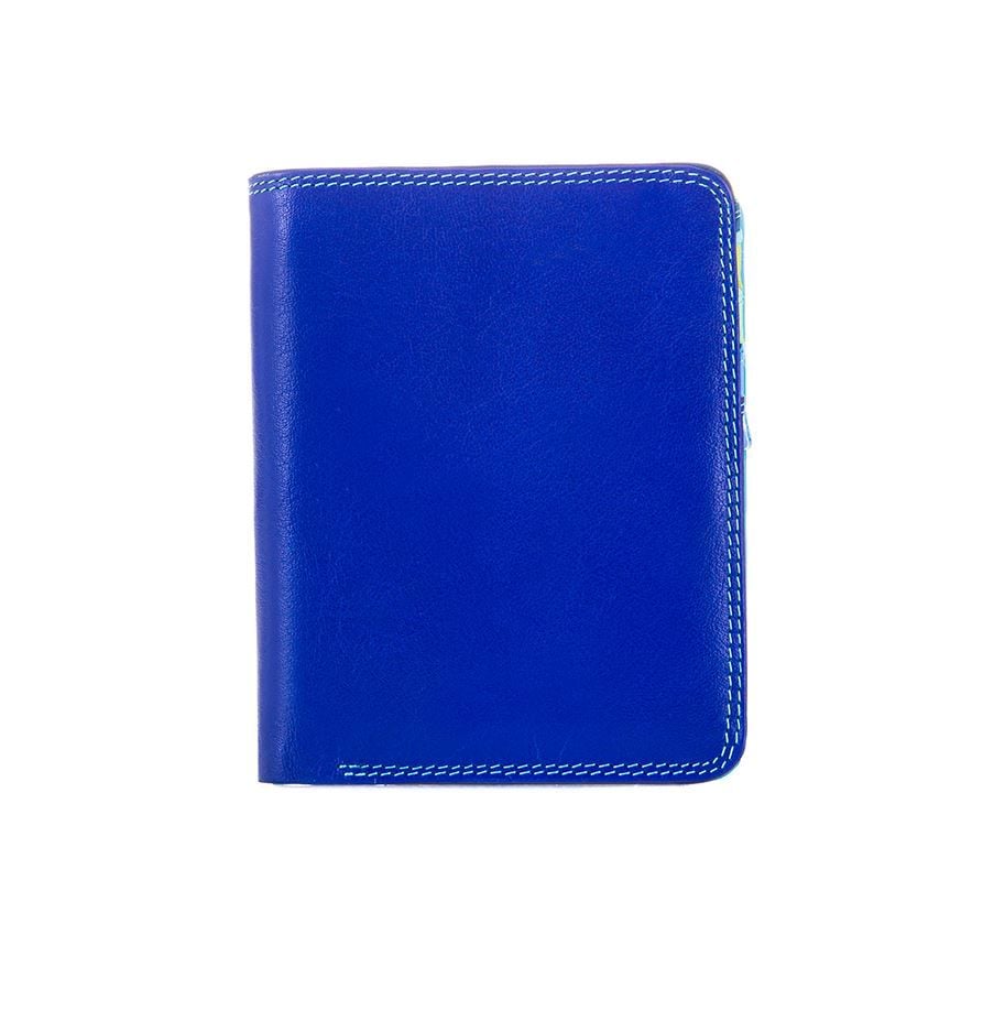 MYWALIT  Portafoglio in Pelle con Zip Medium Mywalit in Blu China Flash Sale