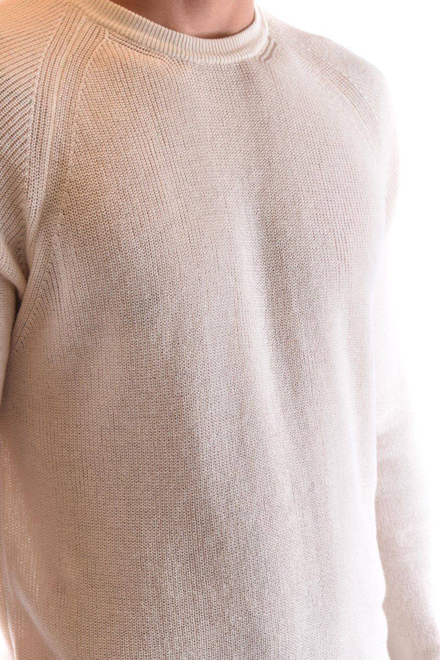 LANEUS  Maglione Uomo Cotone Celeste - LANEUS MGU1428LATTE Offerta natalizia