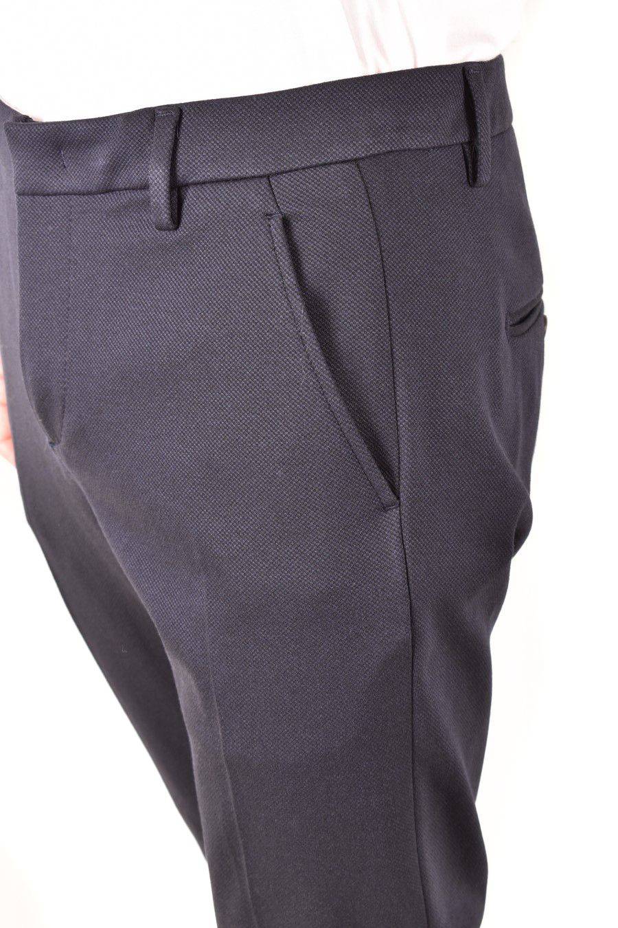 DONDUP  Pantaloni Uomo DONDUP Azzurro in Tessuto Elasticizzato Offerta Pasqua