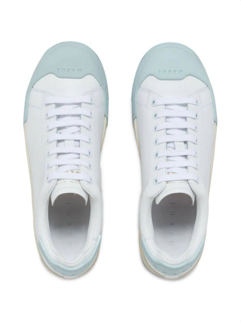 MARNI  Sneakers da Donna MARNI in Pelle di Vitello Bianca Liquidazione