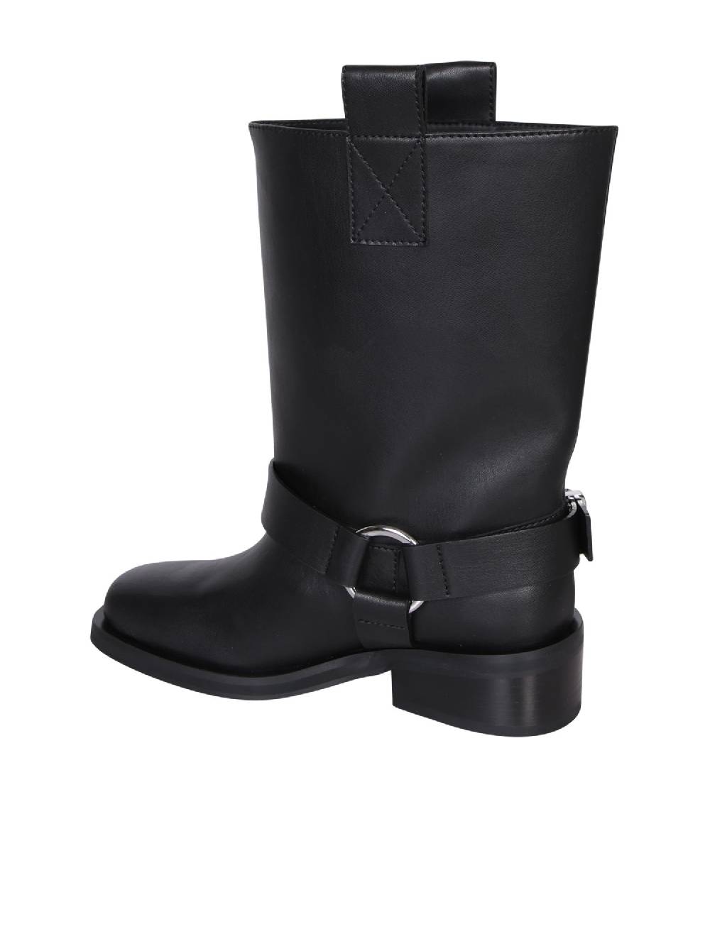 GANNI  Stivaletti Neri in Pelle Riciclata GANNI per Donna Comprane uno, ottenene uno gratis