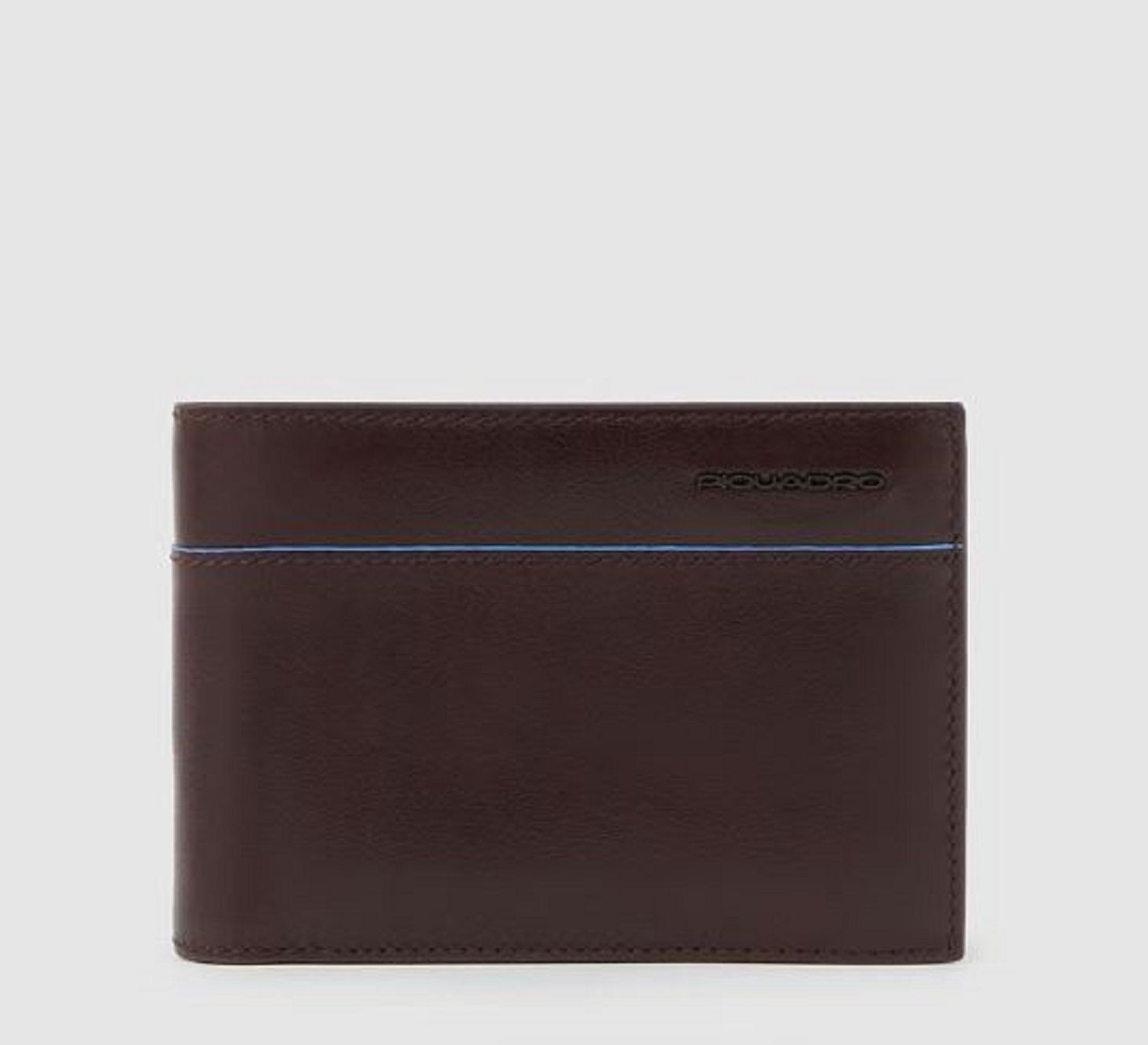 PIQUADRO  Portafoglio Piquadro Uomo in Pelle Marrone Scuro RFID Enormi risparmi