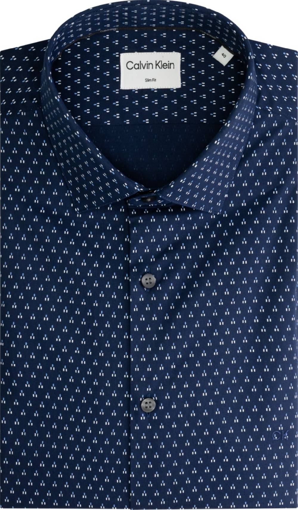 CALVIN KLEIN  Camicia Uomo Calvin Klein Blu in Cotone Ultimi tre giorni