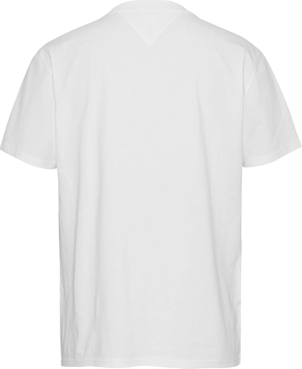 TOMMY JEANS  T-Shirt da Uomo Tommy Jeans Bianca in Cotone con Girocollo Latest stili