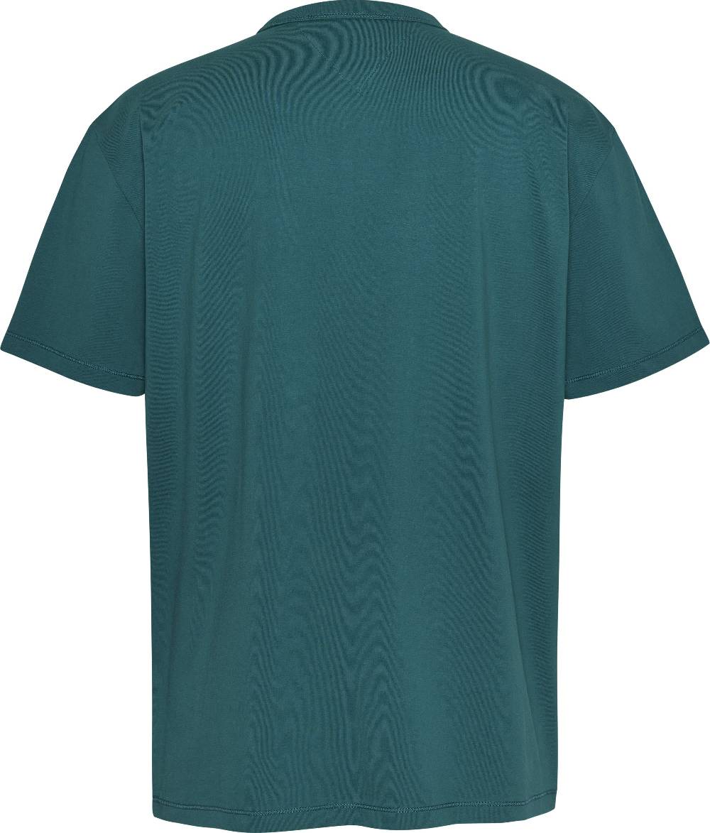 TOMMY JEANS  T-Shirt Cotone Verde Slim Fit Tommy Jeans Only for today