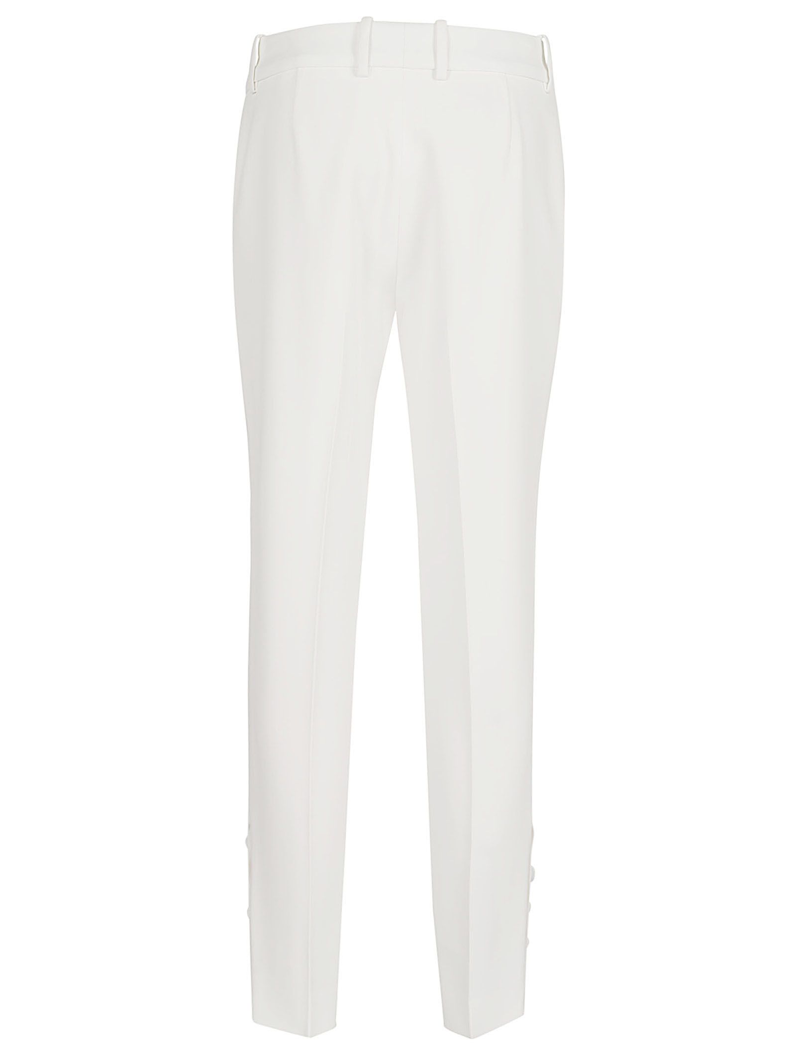 ERMANNO SCERVINO  Pantaloni Bianchi Cady Ermanno Scervino - Vestibilità Regolare Donna Discount Store per i nuovi prodotti